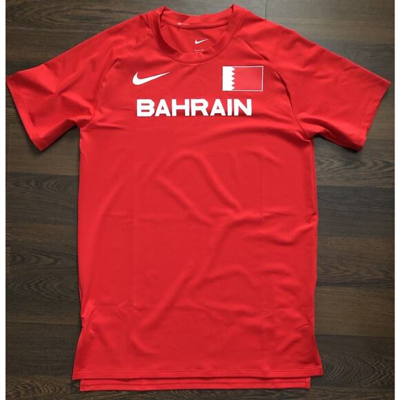 Nike Pro Elite Team Issued Bahrain Track & Field Running Shirt CI6365-657 Sz S - Picture 1 of 8